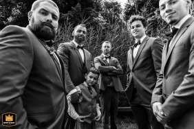 At Brewster Mill, Brewster, Massachusetts, USA, a group exudes confidence, brotherhood, and a little swagger, featuring a tough crew with soft hearts and one sharply dressed young man.